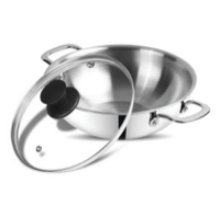 Boche Triply 260Kadai  with Glass Lid 